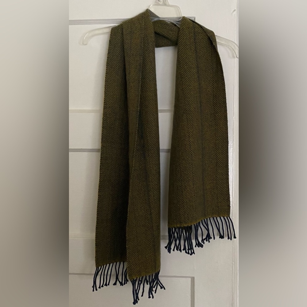 Armand Diradourian 100% Cashmere Scarf Muffler Fringe Men Women Unisex